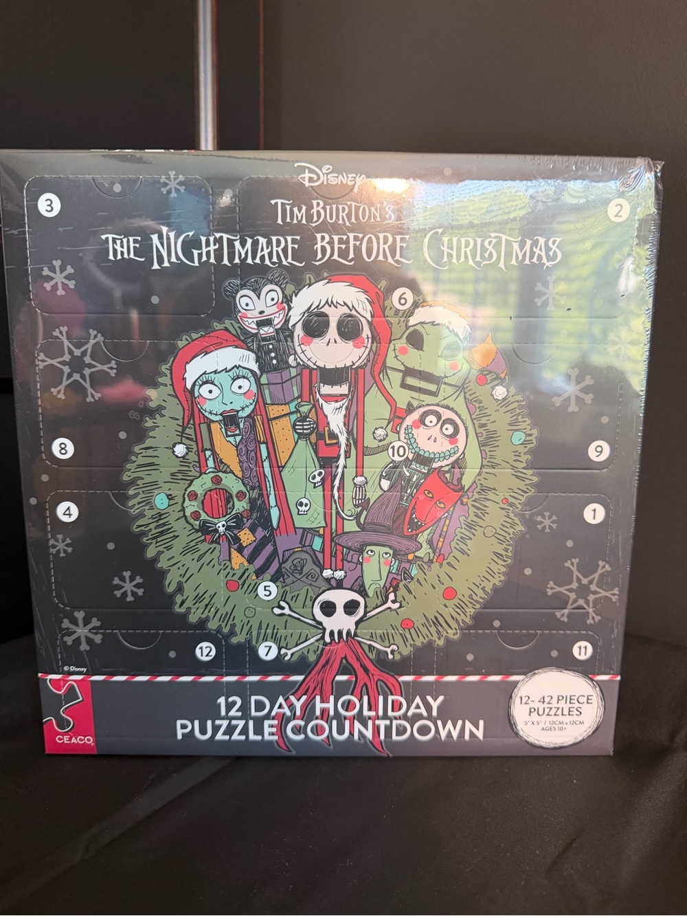 Disney The Nightmare Before Christmas Holiday Puzzle & Countdown. NWT